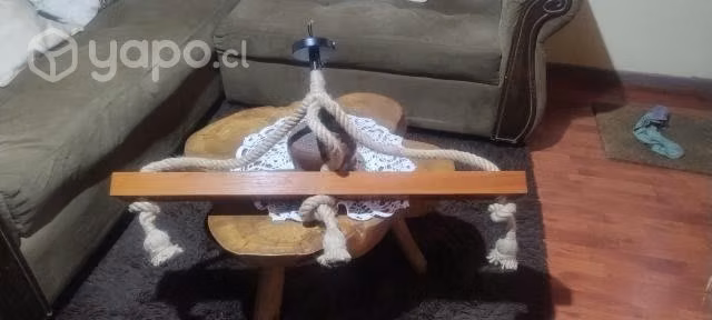 Lámpara madera alerce reciclado