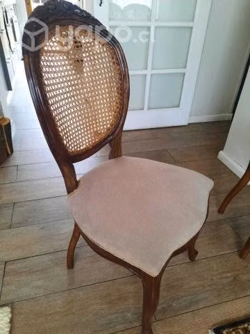 Juego comedor extensible con 6 sillas