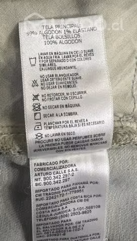 Bermuda Marca Arturo Calle Talla 54 jeans celeste - Imagen 3