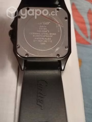 Reloj catier santos cuadrado con calendario