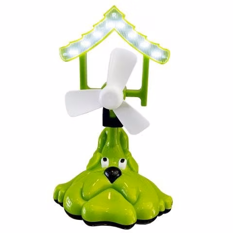 Ventilador portatil con lampara led espantacucos U