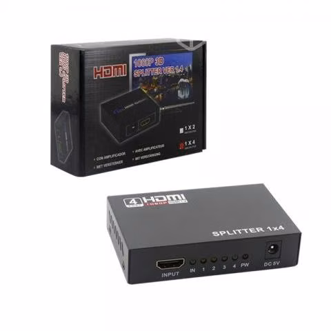 Splitter HDMI Full HD 1 entrada 4 salidas 1x4