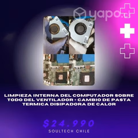 Mantención interna notebooks y pc de escritorio