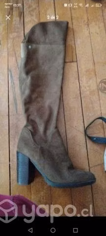Botas largas de Gamuza tacon alto