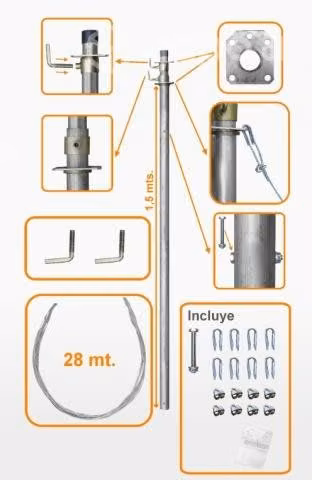 Matil Telescopico 3mt