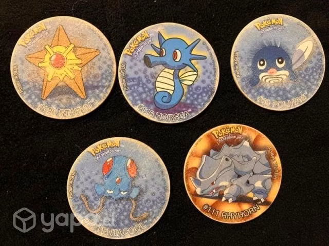 Lote de 5 tazos originales Pokémon
