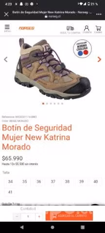 zapato de seguridad de dama - Imagen 6