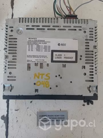 Cuerpo Radio Sony (NTS048) Terrano 2.5 2012 Mex