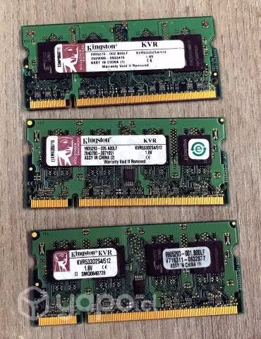 Memoria RAM Notebook Kingston KVR533D2S4 512MB