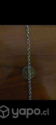 Cadena de plata rolo con broche de cajon - Imagen 2