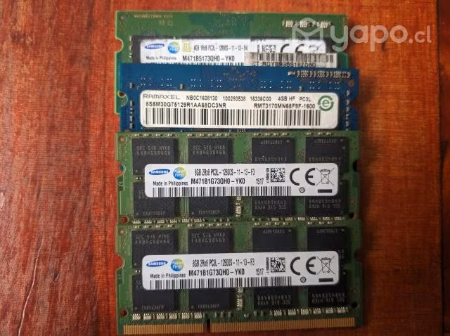 Memoria RAM para notebook DDR3 4GB y 8GB