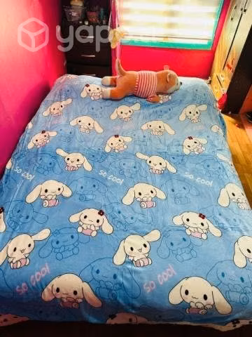 15 frazadas con chiporro 2 plazas sanrio 230 x 200