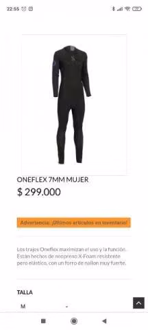 Traje de buceo mujer m