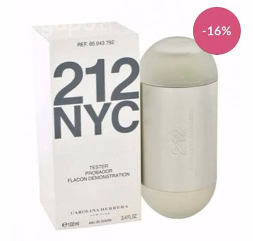 Tester 212 Nyc de Carolina Herrera Edt 100ml Mujer