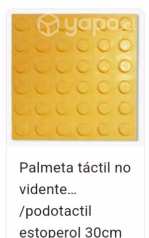 Palmetas tactil de goms 30x30