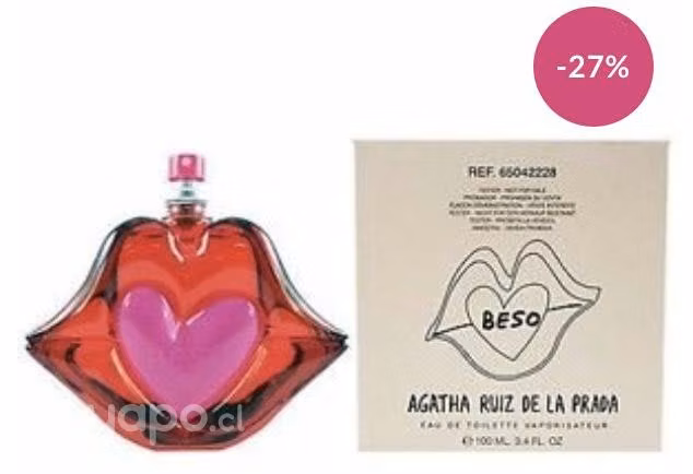 Tester Agatha Ruiz De La Prada El Beso Edt 100ml M