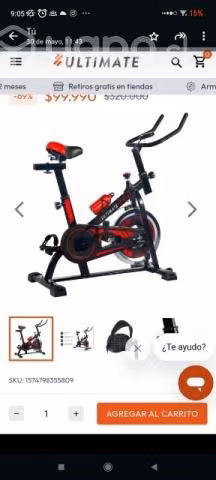 Bicicleta de spinning, solo un uso