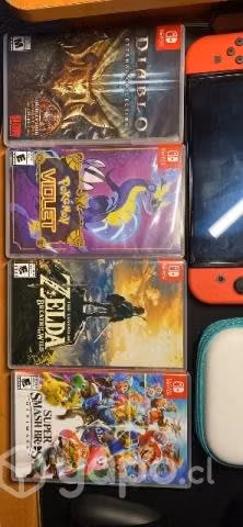 Nintendo switch oled edición mario
