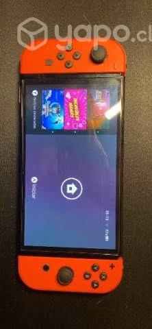 Nintendo switch oled edición mario