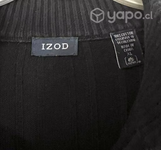 Chaleco Marca Izod Talla Xxl Algodón Negro - Imagen 3