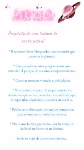 Lectura Carta astral