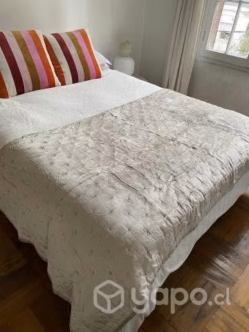 Piecera 2 plazas terciopelo Umbrale