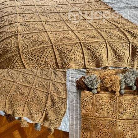 Piecera de Lana echa a mano 2 plazas - Imagen 3