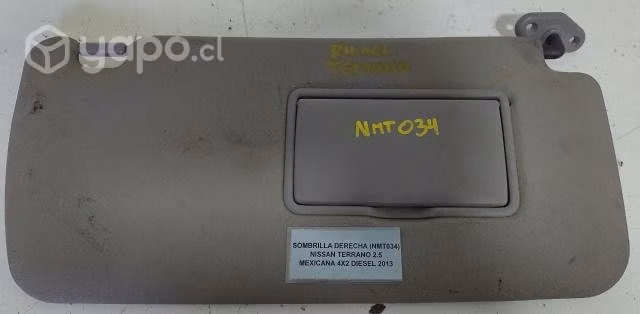 Sombrilla Derecha (NMT034) Nissan Terrano 2.5 Mex