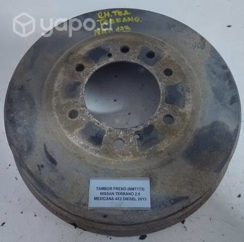 Tambor Freno (NMT173) Nissan Terrano 2.5 Mexicana