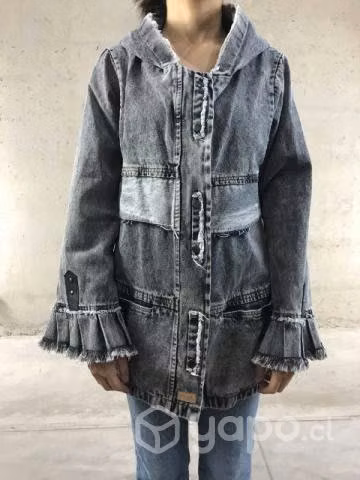 Chaqueta mezclilla oversize marca Pua