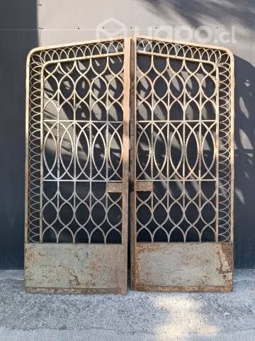 Portón Fierro Forjado Francés Más De 120 Años