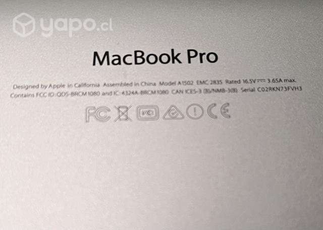 MACBOOK PRO Mod A1502 - Imagen 6