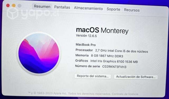 MACBOOK PRO Mod A1502 - Imagen 5