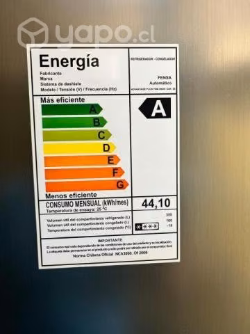 Refrigerador 2 puertas fensa