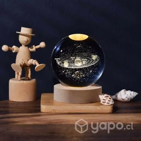 Lampara esfera de cristal con base LED - Imagen 3