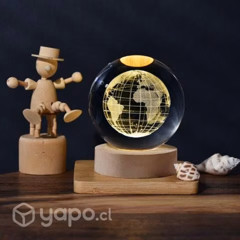 Lampara esfera de cristal con base LED - Imagen 2