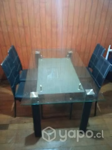 Comedor de vidrio 6 sillas - Imagen 3