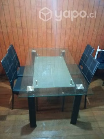 Comedor de vidrio 6 sillas