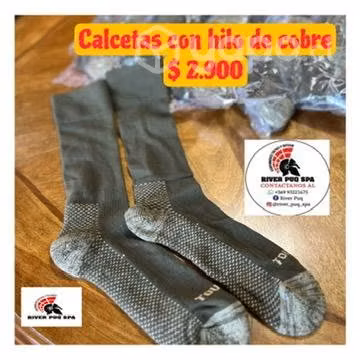 Calcetas con hilo de cobre