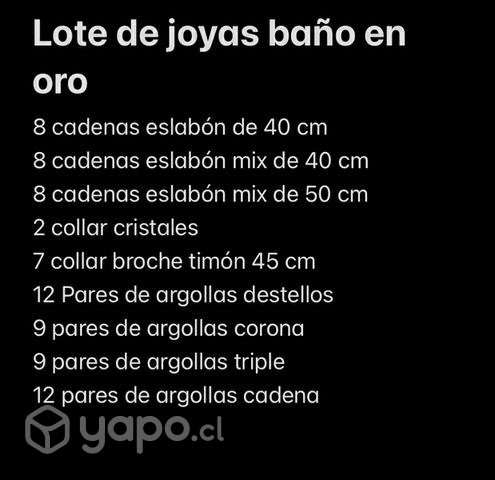 Lote de joyas bañadas en oro - Imagen 6