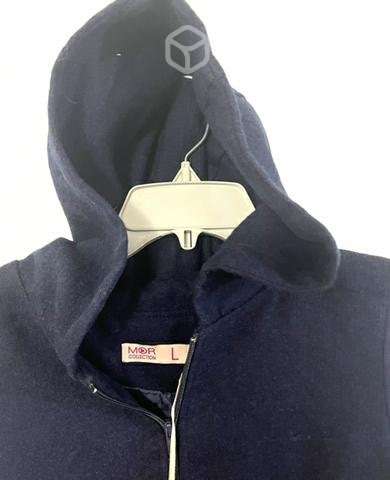 Chaqueta Sin Manga Con Gorro Marca Mor Azul - Imagen 4