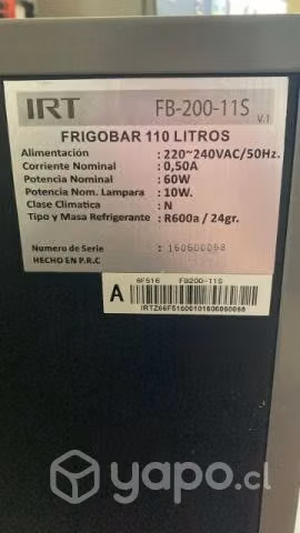 Frigobar IRT 120 lts.