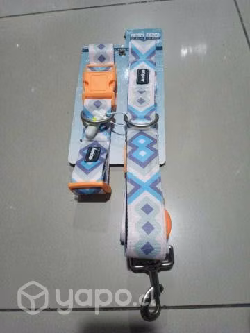 Correa y collar refractante colores