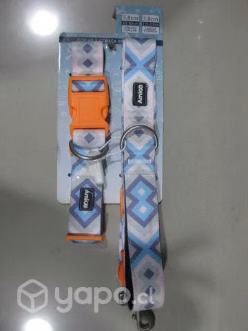 Correa y collar refractante colores