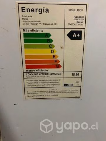 Freezer Daewoo 250 Litros - Imagen 2