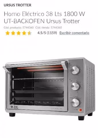 Horno Ursus Trotter como nuevo