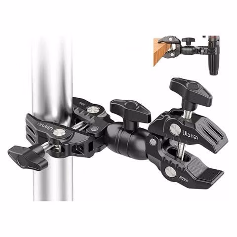 Ulanzi R096 Súper abrazadera giratoria doble