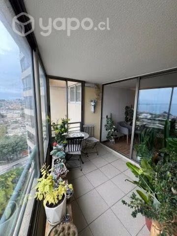Único departamento vista a la ciudad y mar Concón