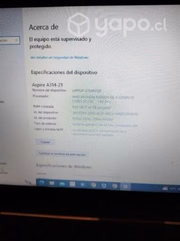 NOTEBOOK aspire 3 A314-21
