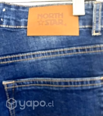 Jeans Elástico Marca Notth Star Talla 42 Azul - Imagen 3